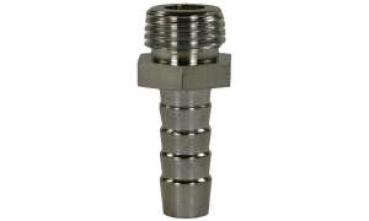 Schlauchtülle 1/4"AG-10 Edelstahl 1.4305