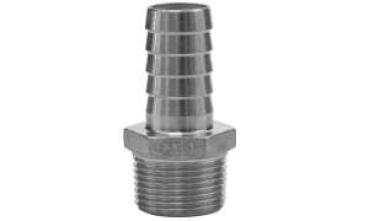 Schlauchtülle 3/4"AG-19 Edelstahl 1.4401 ohne