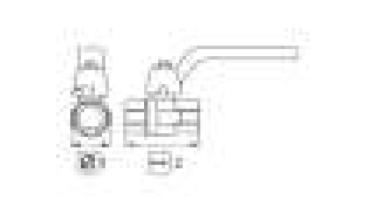 Preview: Kugelhahn 1/4"IG : 1/4"AG 25 Bar Messing
