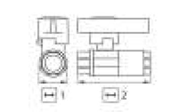 Preview: Kugelhahn 1/2"IG Flügelgriff 210 Bar