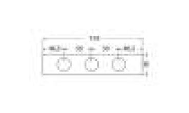 Preview: Verteilerleiste 2x1"IG-6x1/2"IG, Edelstahl