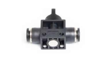 Kunststoffverbindung mit Ventil für Schlauch 8x5mm