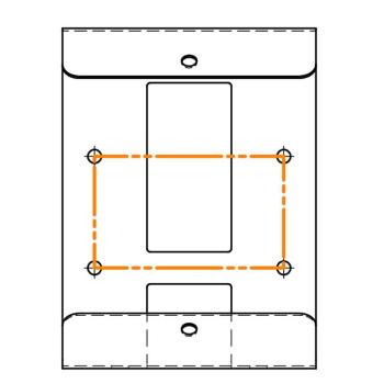 Preview: Wandkonsole Motorpumpeneinheiten 200x200x150 mm
