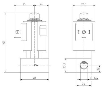 Preview: MV-AK-Müller 1/4 24V= DC 180bar 11 Watt