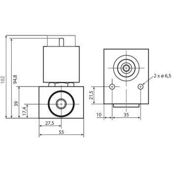 Preview: MV-Danfoss VDHT 3/8 E NC BSP 160 bar ohne Spule