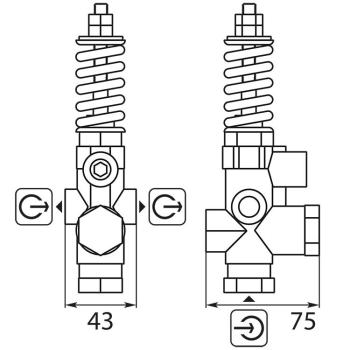 Preview: Druckbegrenzungsventil S-250 E:3/8IG A:1/4IG