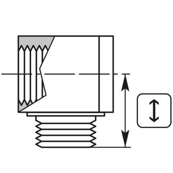 Preview: Winkel-Block 1/4 IG-AG Messing