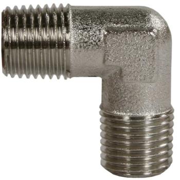 Winkel 1/4 AG Messing vernickelt