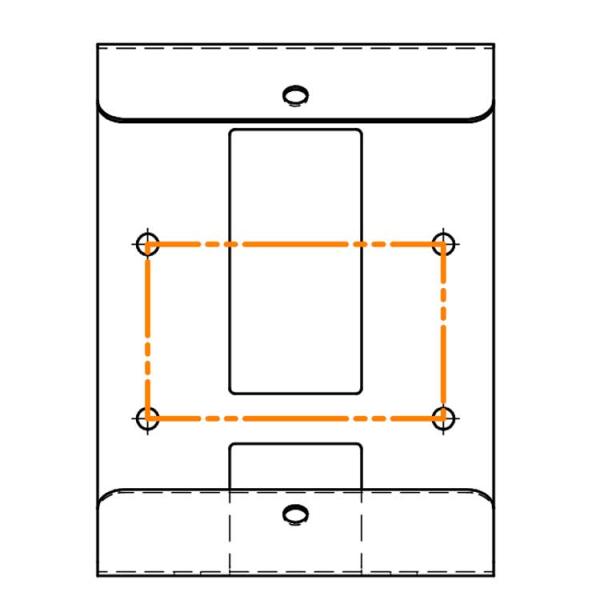 Wandkonsole Motorpumpeneinheiten 200x200x150 mm