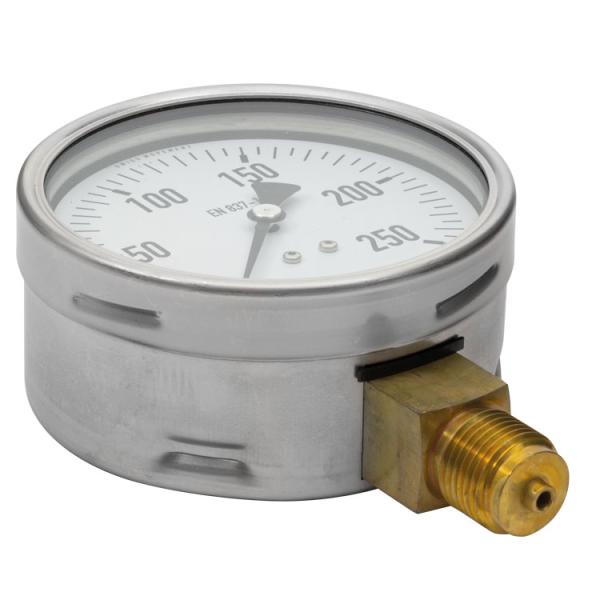 Manometer 0-250 U 100 mm 1/2"AG WIKA