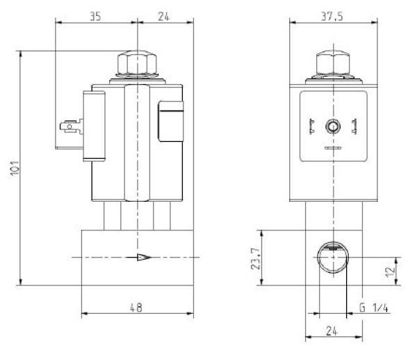 MV-AK-Müller 1/4 24V= DC 180bar 11 Watt