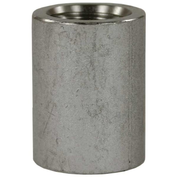 Muffe 1/4 Edelstahl rund