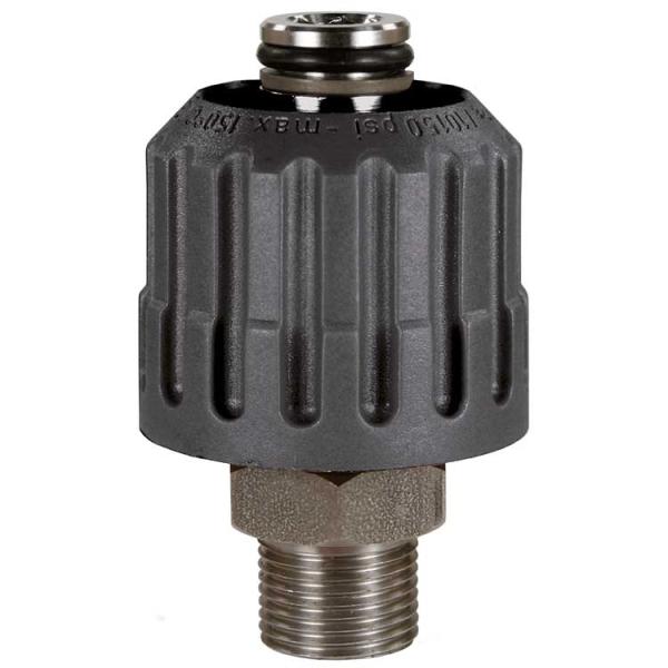 Handverschraubung 24:3/8AG VA/schwarz