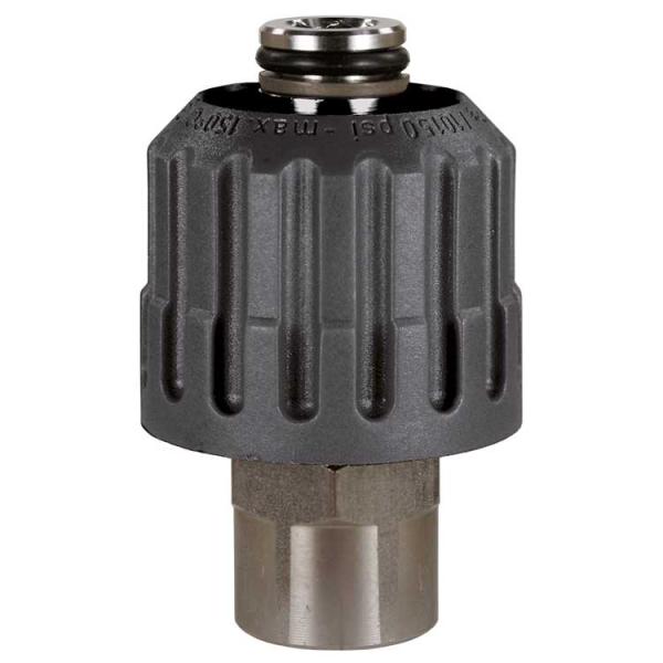 Handverschraubung 24:3/8IG VA/schwarz