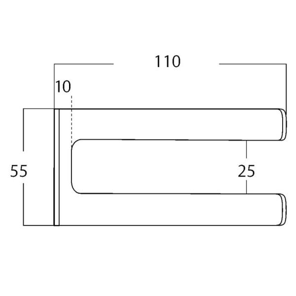 Wandhalter Universal Edelstahl