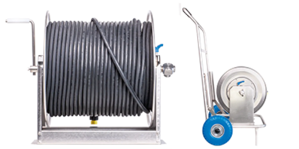 Hochdruckschlauchtrommel STH-250 mit Fahrwagen